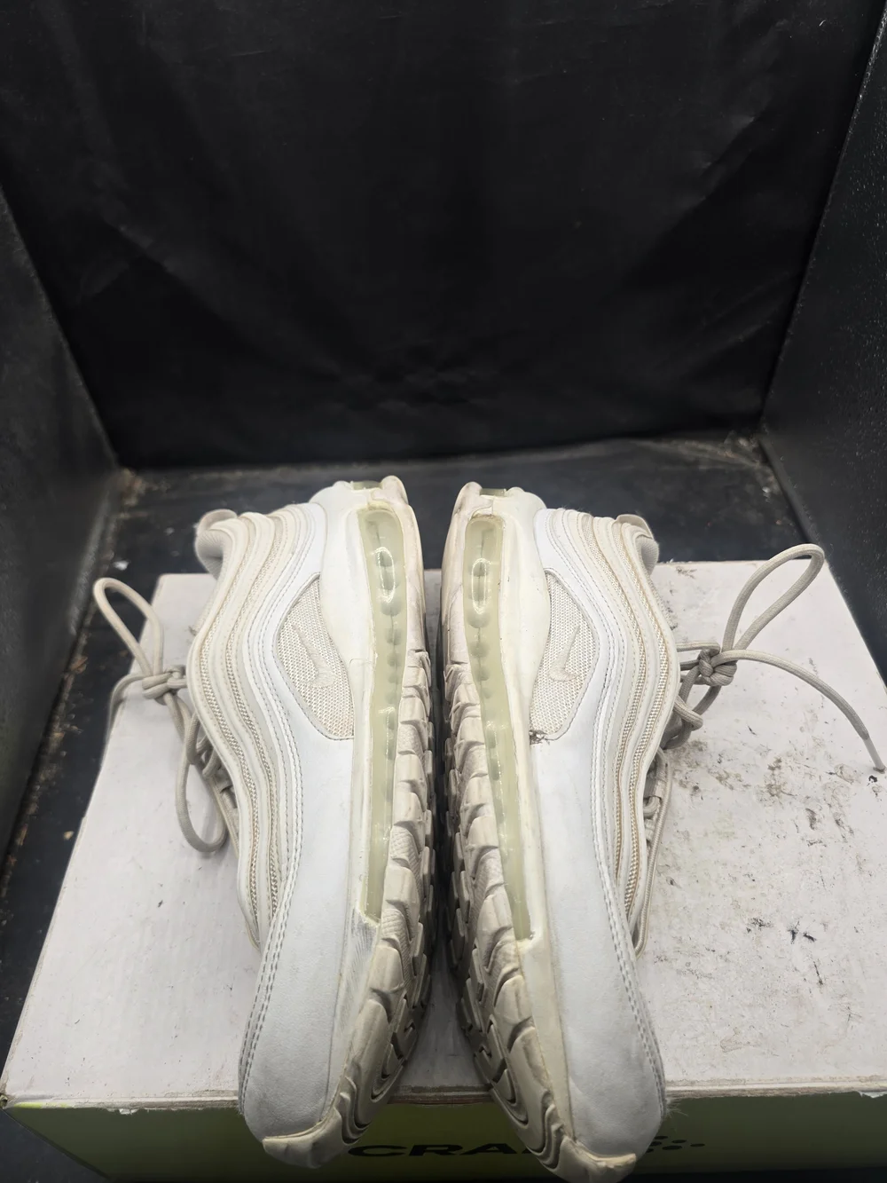 Nike Kids Cream/White Wave-Detail Sneakers